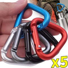 Triangle Carabiner Outdoor Camping Hiking Keychain Snap Clip Hook Accessories