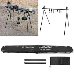 Folding Camping Tripod Top Plate Aluminum Alloy Triangle Storage Hanger Outdoor Camping