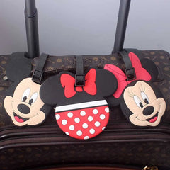 Disney Mikey Mouse Travel Accessories Luggage Tag Silica Gel Suitcase ID Addres Holder
