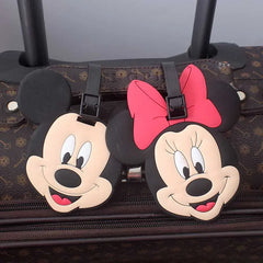 Disney Mikey Mouse Travel Accessories Luggage Tag Silica Gel Suitcase ID Addres Holder