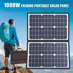 1000W Solar Panel Kit Complete Camping Foldable Solar Power Station