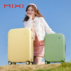 Mixi Patent Design Travel Luggage Women Men Suitcase On Wheels