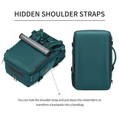 Woman travel backpack USB charging port Hiking camping backpack