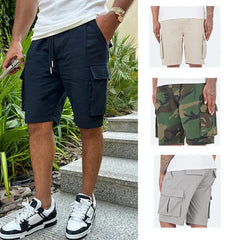 Summer New Men's Casual Multi-pocket Men's Quarter Pants