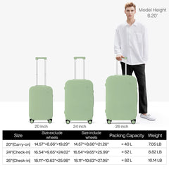 Mixi Patent Design Travel Luggage Women Men Suitcase On Wheels
