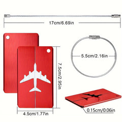 Aluminum Alloy Travel Luggage Tag Hanging Tag Suitcase Tag