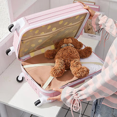 Trolley Luggage Bag Cute Cartoon Rolling Luggage Case 20 Inch with Password