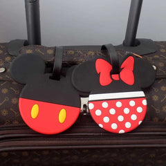 Disney Mikey Mouse Travel Accessories Luggage Tag Silica Gel Suitcase ID Addres Holder