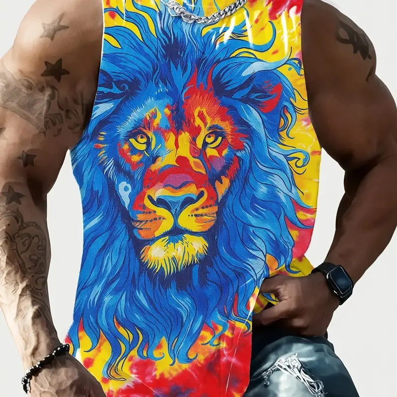 Full Printed Vest Made Of Polyester Material