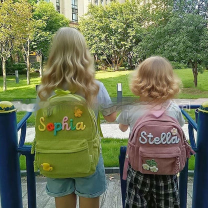Personalized Cute Corduroy Large-Capacity Harajuku-Style Backpack