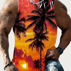 Full Printed Vest Made Of Polyester Material