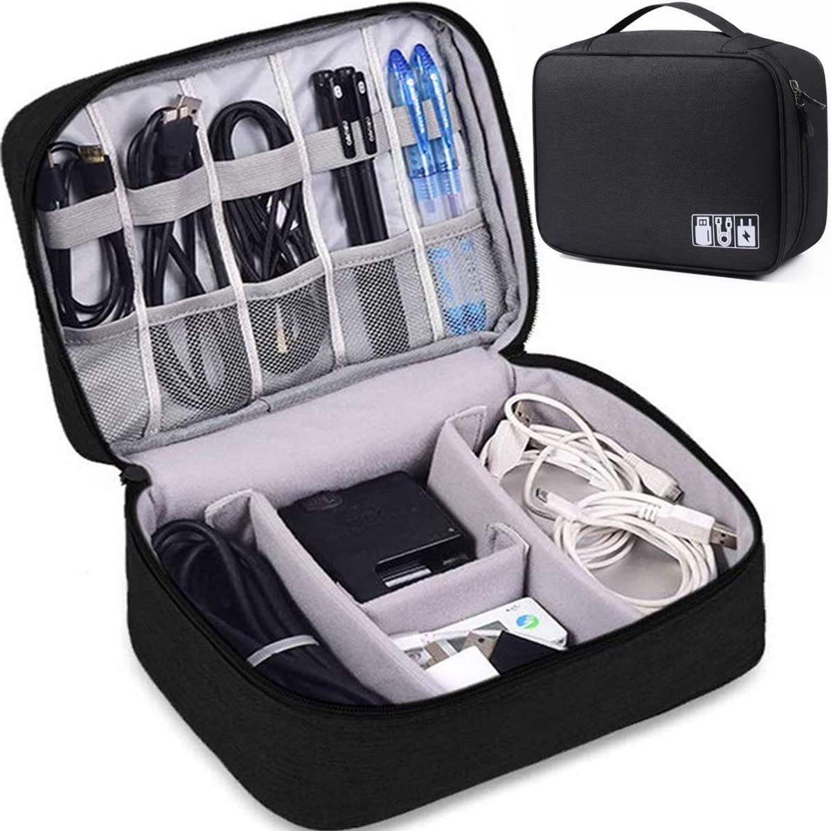 Electronics Luggage Black Red Blue Grey