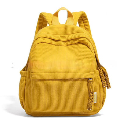 Personalized Cute Corduroy Large-Capacity Harajuku-Style Backpack