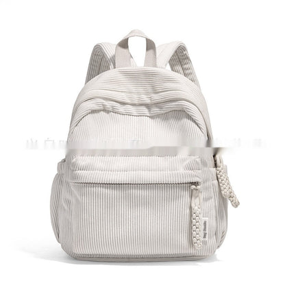 Personalized Cute Corduroy Large-Capacity Harajuku-Style Backpack