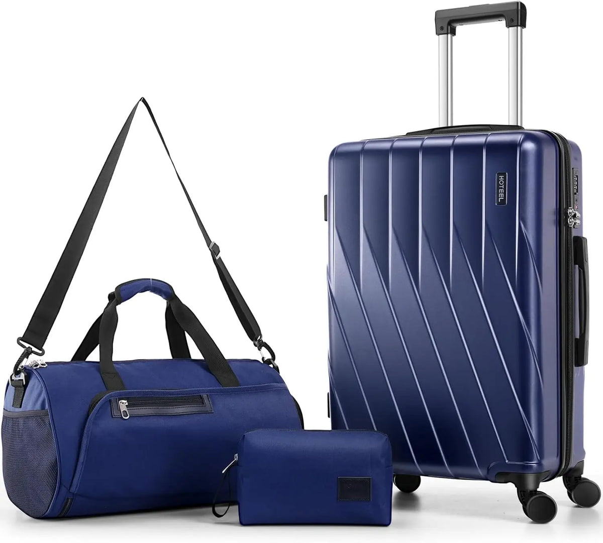 3 Piece 100% PC Hardshell Luggage Set,Spinner Wheels&TSA Lock, 20