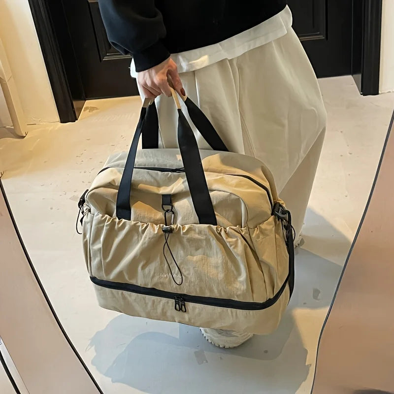Large Travel Bag - Spacious, lightweight & durable. With adjustable strap & pockets. Perfect for travel & commute.