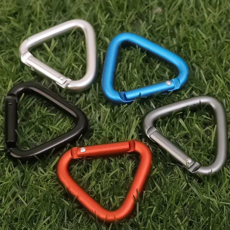 Triangle Carabiner Outdoor Camping Hiking Keychain Snap Clip Hook Accessories