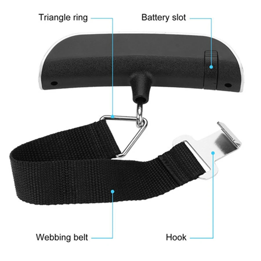 Boarding Portable Scale Digital LCD Display Electronic Luggage Hanging Suitcase Travel Weighs Baggage Bag Weight Balance Tools