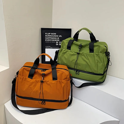 Large Travel Bag - Spacious, lightweight & durable. With adjustable strap & pockets. Perfect for travel & commute.