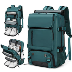 Woman travel backpack USB charging port Hiking camping backpack