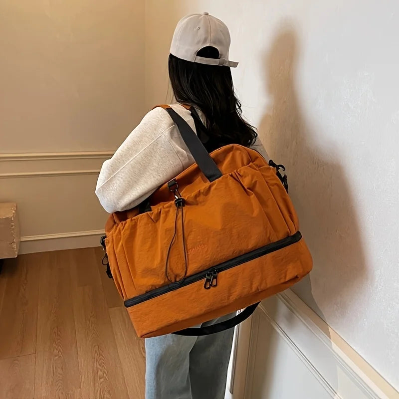 Large Travel Bag - Spacious, lightweight & durable. With adjustable strap & pockets. Perfect for travel & commute.