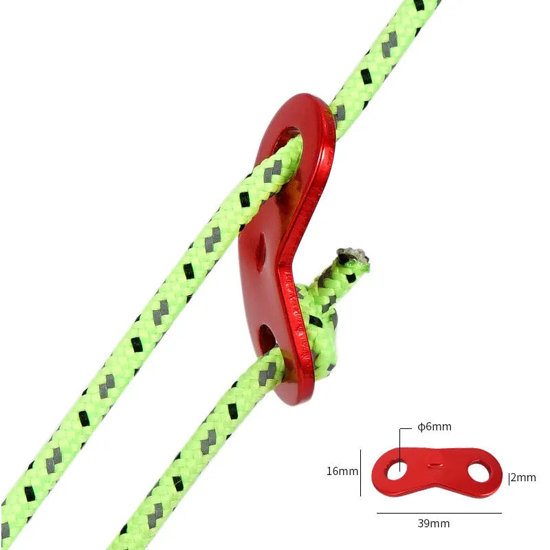 Aluminum Cord Tent Wind Rope Buckles Guyline Adjusters Paracord Tensioner Outdoor Camping Accessories
