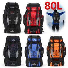 Large 80L Travel Bag Camping Backpack Hiking Army Climbing Bags