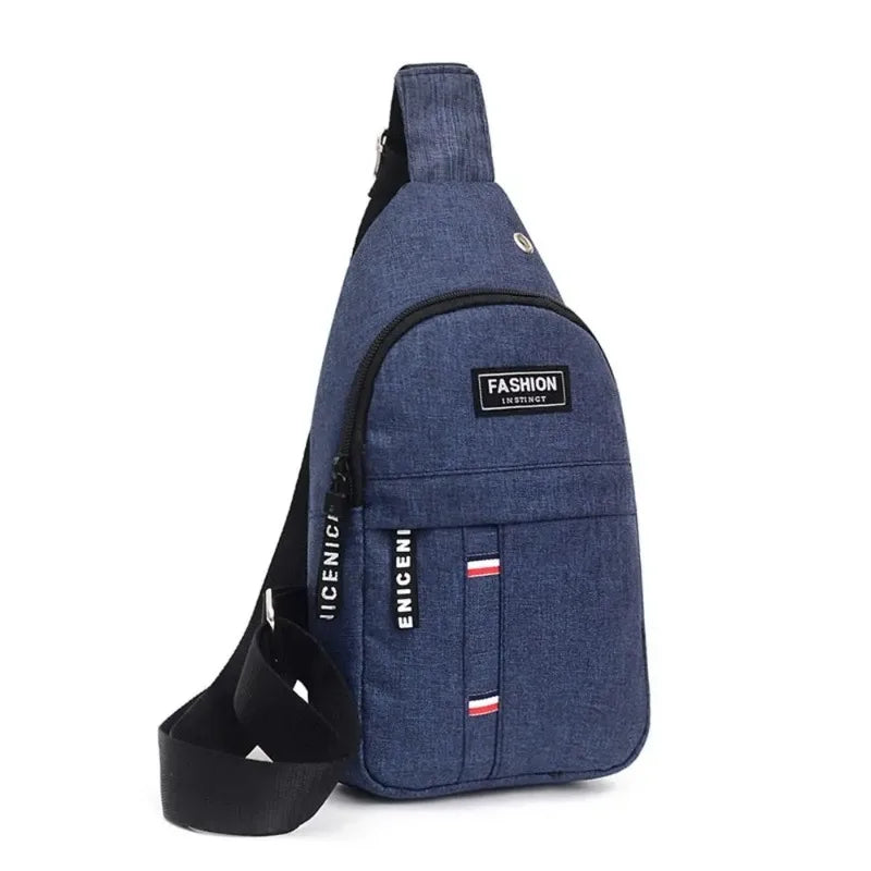 Mens Chest Bag New Fashion Style Casual Sports Shoulder Crossbody Bag Cross Body Chest Bag for Men