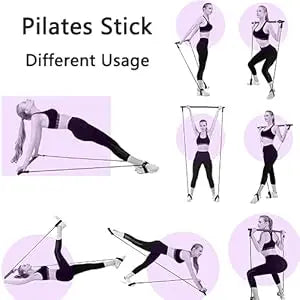 Plate Exercise Machine - Whole Body Workout Vibration Platform Lymphatic Drainage Machine for Weight Loss Home Fitness w/Pilates