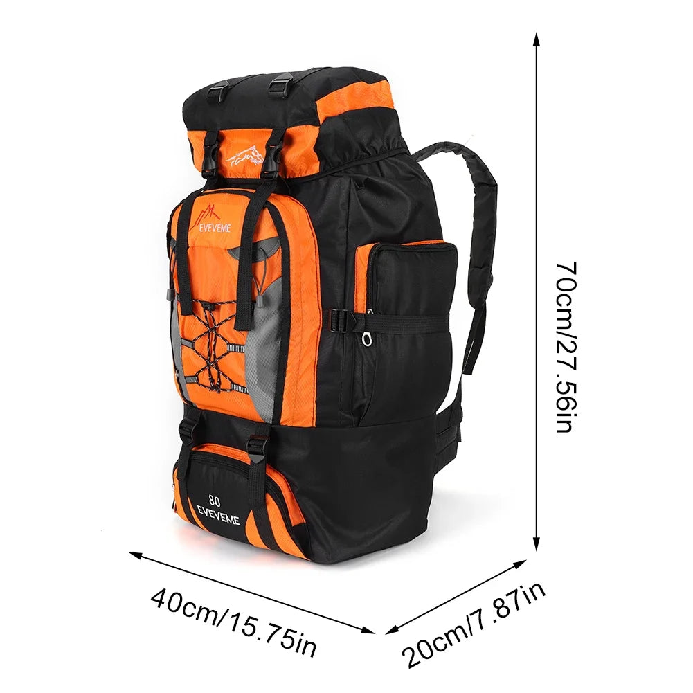 Large 80L Travel Bag Camping Backpack Hiking Army Climbing Bags