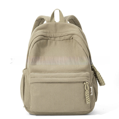 Personalized Cute Corduroy Large-Capacity Harajuku-Style Backpack