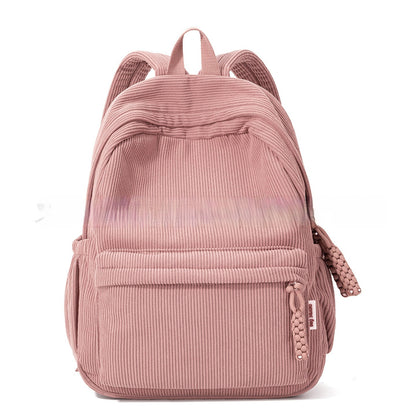 Personalized Cute Corduroy Large-Capacity Harajuku-Style Backpack