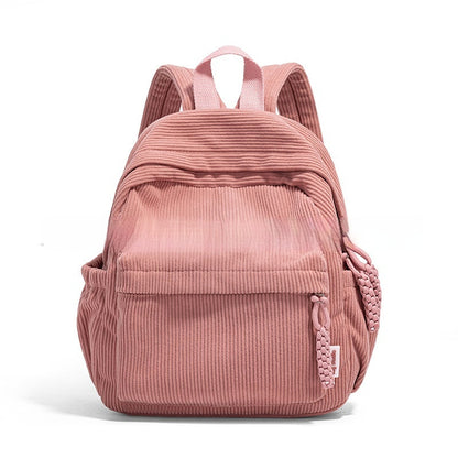 Personalized Cute Corduroy Large-Capacity Harajuku-Style Backpack