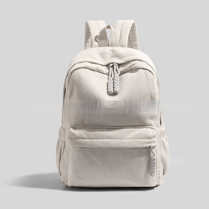 Personalized Cute Corduroy Large-Capacity Harajuku-Style Backpack